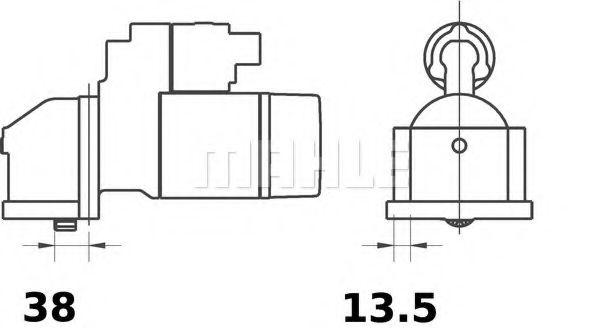 Стартер MAHLE ORIGINAL MS 422