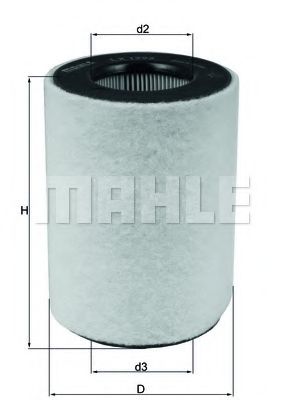 Воздушный фильтр MAHLE ORIGINAL LX 1792