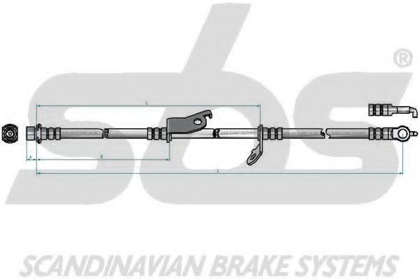 Тормозной шланг sbs 13308545177
