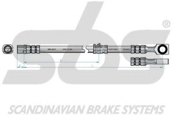 Тормозной шланг PEX 58967