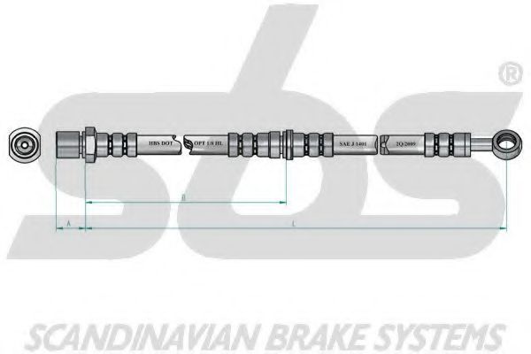 Тормозной шланг PEX 58968