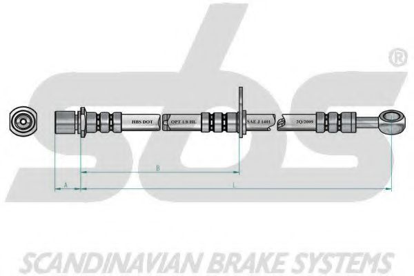 Тормозной шланг LUCAS ELECTRICAL PHD438
