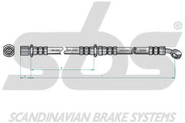 Тормозной шланг LUCAS ELECTRICAL PHD434