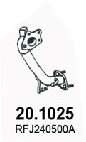 Труба выхлопного газа ASSO 201025
