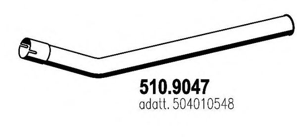 Труба выхлопного газа ASSO 510.9047