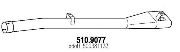 Труба выхлопного газа ASSO 510.9077
