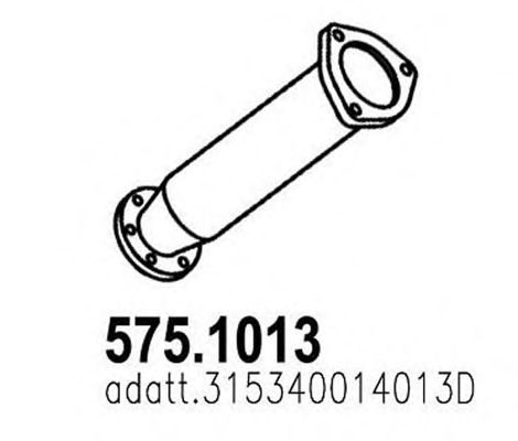 Труба выхлопного газа ASSO 575.1013