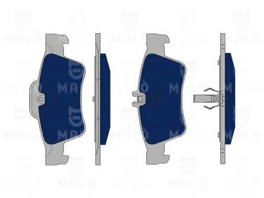 Комплект тормозных колодок, дисковый тормоз MALÒ 1050094