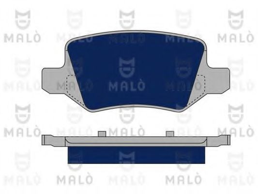 Комплект тормозных колодок, дисковый тормоз MALÒ 1050181