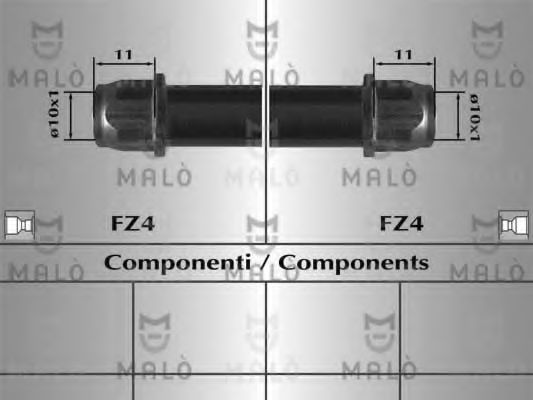 Тормозной шланг MALÒ 80744