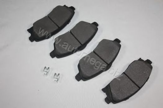 Комплект тормозных колодок, дисковый тормоз AUTOMEGA 3016050081
