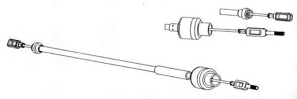 Трос, управление сцеплением CEF CT01122