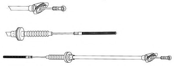 Трос, управление сцеплением CEF LA01101