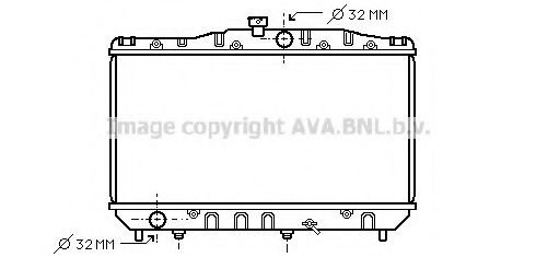 Радиатор, охлаждение двигателя AURADIA 101015