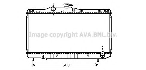 Радиатор, охлаждение двигателя GERI 29277