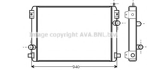 Радиатор, охлаждение двигателя PRASCO VL2012