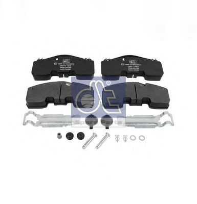 Комплект тормозных колодок, дисковый тормоз DT 10.14001