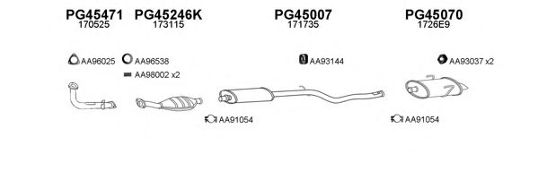 Система выпуска ОГ VENEPORTE 450010