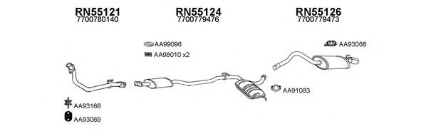 Система выпуска ОГ VENEPORTE 550434