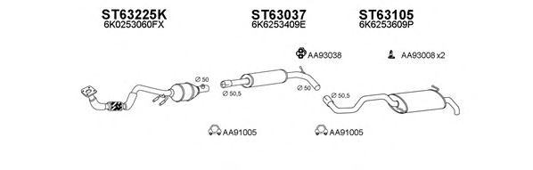 Система выпуска ОГ VENEPORTE 630071