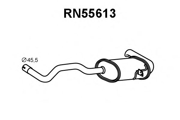 Глушитель выхлопных газов конечный VENEPORTE RN55613