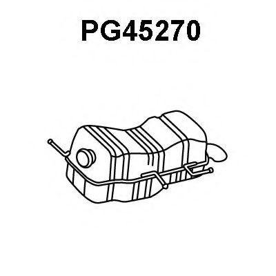 Глушитель выхлопных газов конечный VENEPORTE PG45270
