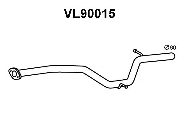 Труба выхлопного газа VENEPORTE VL90015
