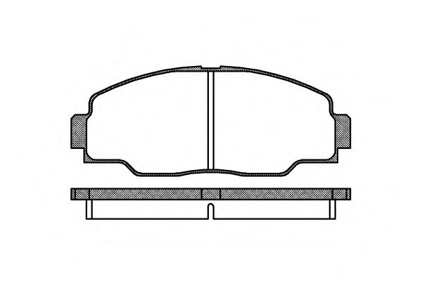 Комплект тормозных колодок, дисковый тормоз WOKING P2083.00