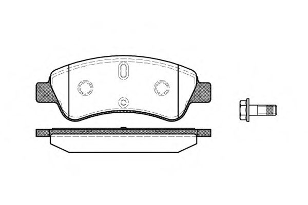 Комплект тормозных колодок, дисковый тормоз WOKING P9403.10