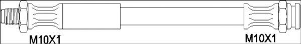Тормозной шланг WOKING G1901.18