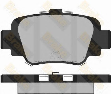 Комплект тормозных колодок, дисковый тормоз Brake ENGINEERING PA1381
