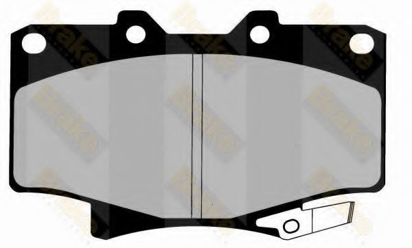 Комплект тормозных колодок, дисковый тормоз Brake ENGINEERING PA1411