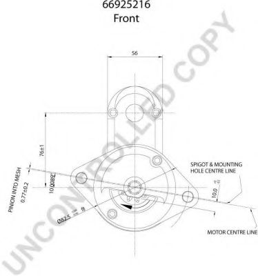 Стартер PRESTOLITE ELECTRIC 66925216
