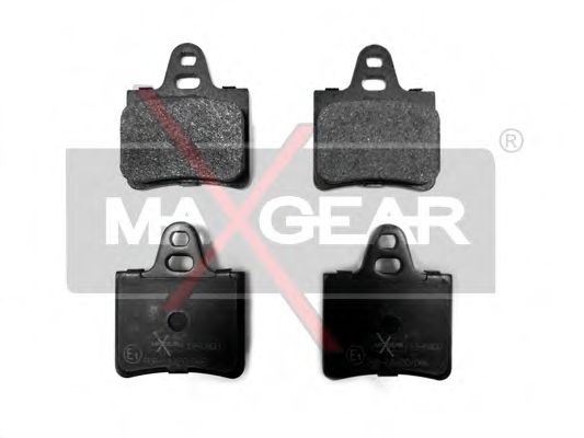 Комплект тормозных колодок, дисковый тормоз MAXGEAR 19-0400