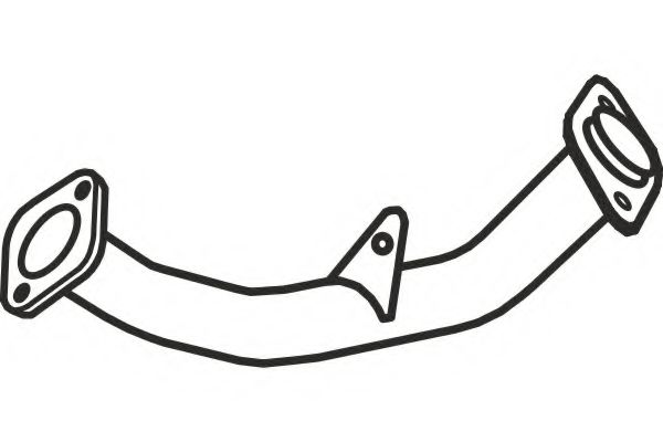 Труба выхлопного газа TESH 110552