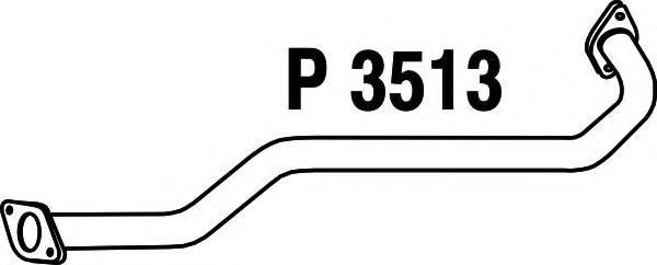 Труба выхлопного газа FENNO P3513