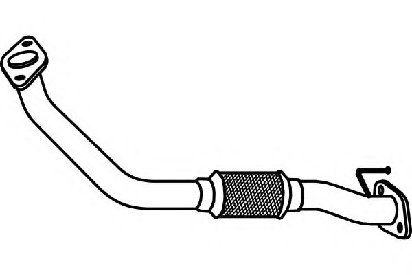 Труба выхлопного газа TEMOT 330014