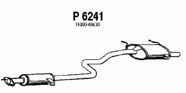 Глушитель выхлопных газов конечный FENNO P6241