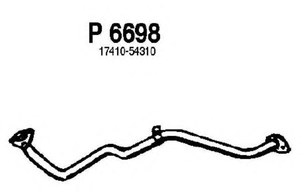 Труба выхлопного газа FENNO P6698