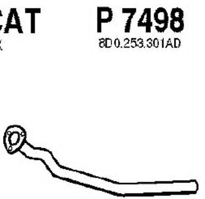 Труба выхлопного газа FENNO P7498