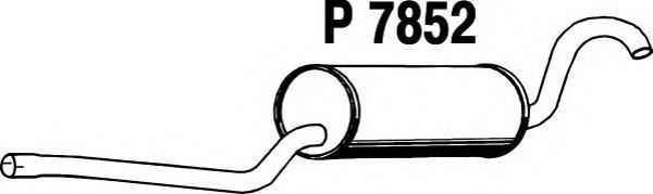 Средний глушитель выхлопных газов TESH 250253