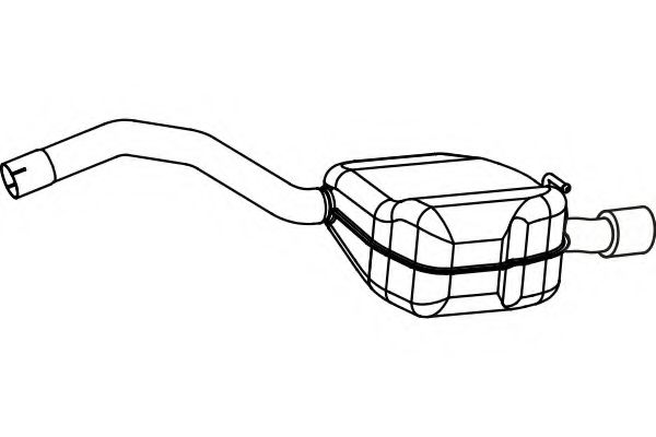Глушитель выхлопных газов конечный FENNO 7893