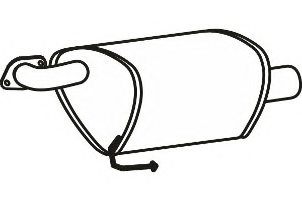 Глушитель выхлопных газов конечный FENNO 9049