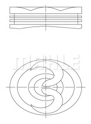 Поршень PERFECT CIRCLE 55 03728 0