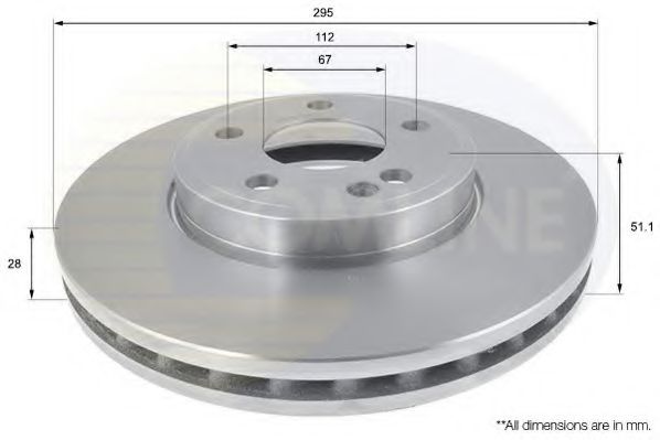 Тормозной диск COMLINE ADC1678V