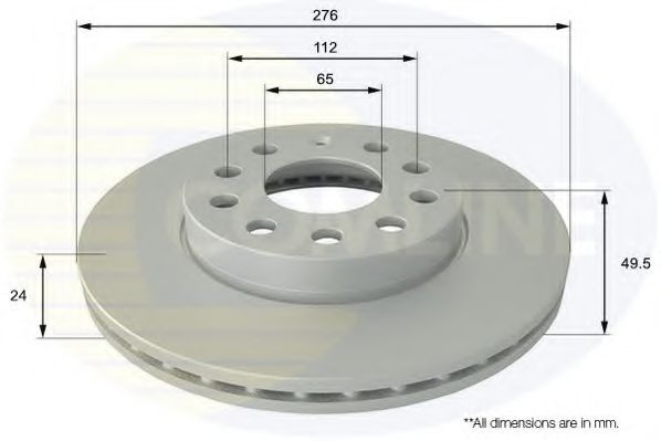 Тормозной диск COMLINE ADC2616V