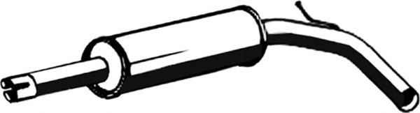 Средний глушитель выхлопных газов ASMET 21004