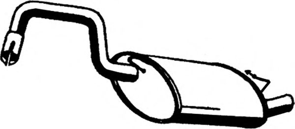 Глушитель выхлопных газов конечный ASMET 18027