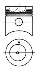 Поршень KOLBENSCHMIDT 91557700