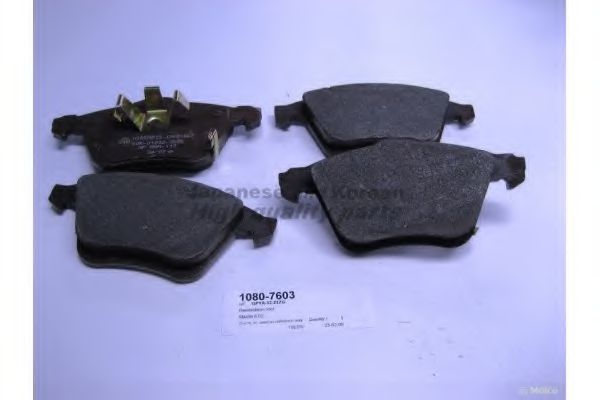 Комплект тормозных колодок, дисковый тормоз ASHUKI 1080-7603